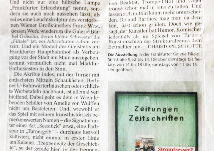 Christoph Schütte über “Treppenwitz der Geschichte”, FAZ